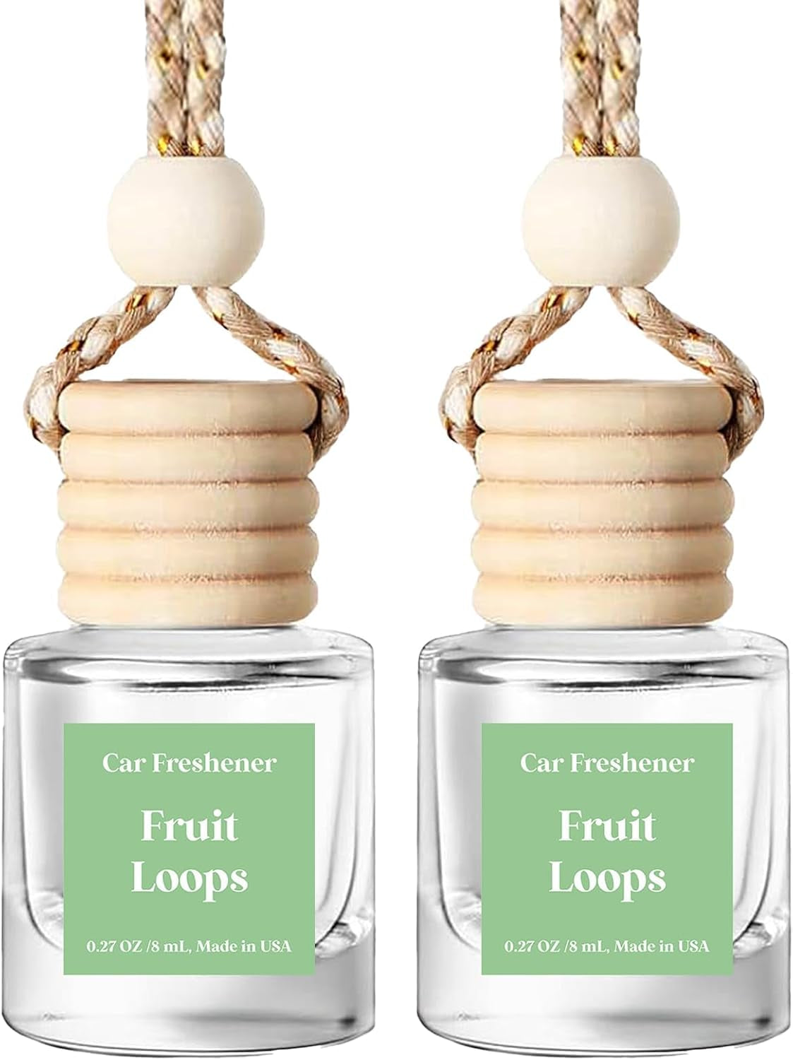 C Classy Car Air Freshener Hanging 2 Pack, Mahogany Teakwood Essential Oil Diffuser for C Ar, Cute Air Fresheners, Long-Lasting Fragrance, Car Air Fresheners for Women & Men Gift, Made in USA