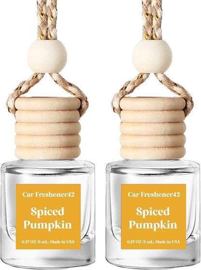 C Classy Car Air Freshener Hanging 2 Pack, Mahogany Teakwood Essential Oil Diffuser for C Ar, Cute Air Fresheners, Long-Lasting Fragrance, Car Air Fresheners for Women & Men Gift, Made in USA
