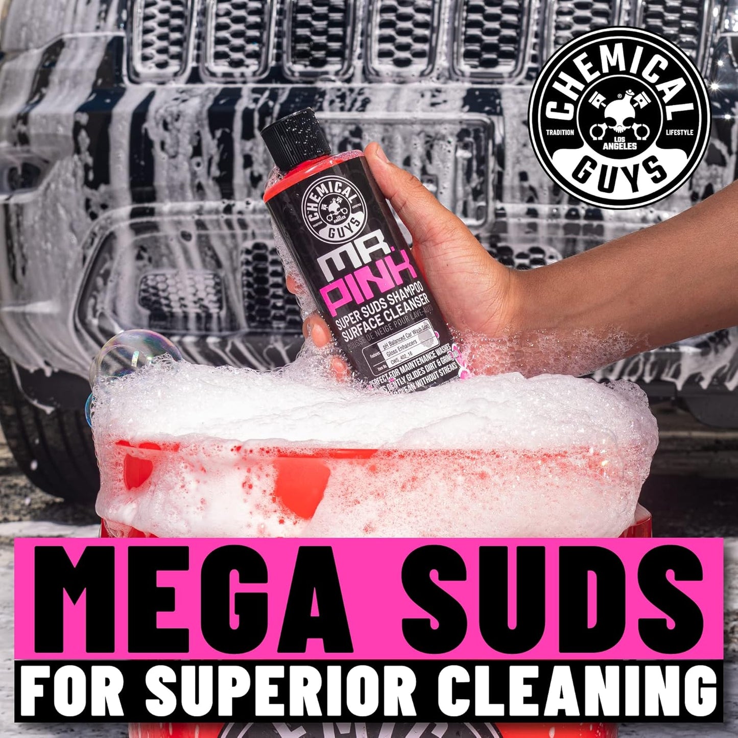 Mr. Pink Car Wash Soap – 64 Oz Super Suds Shampoo