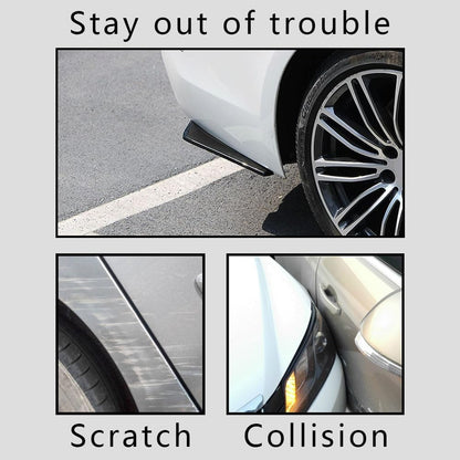 2PCS Rear Bumper Splitter Protectors – Universal Black Diffuser 🧱🚗