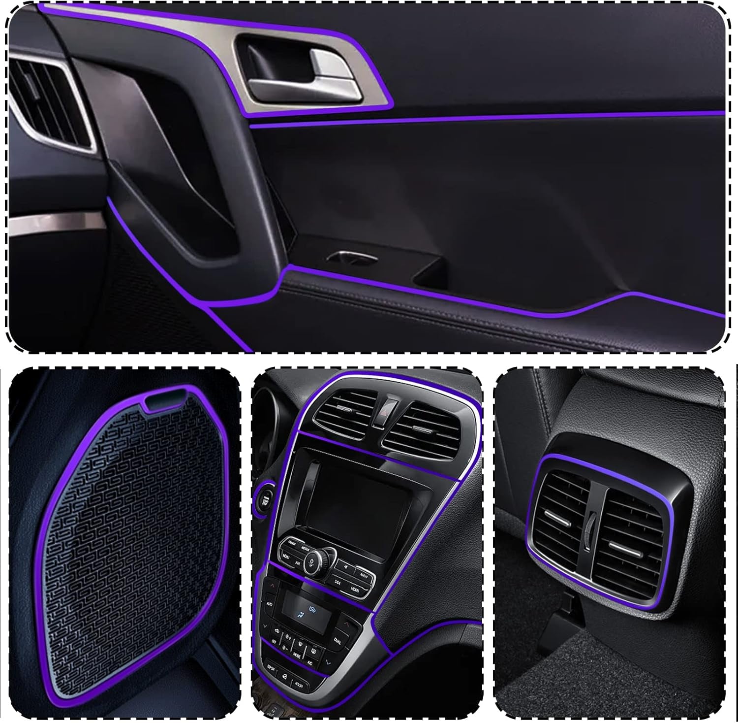 33 Ft Car Interior Trim Strip – Dashboard Edge Decor 💜🚘