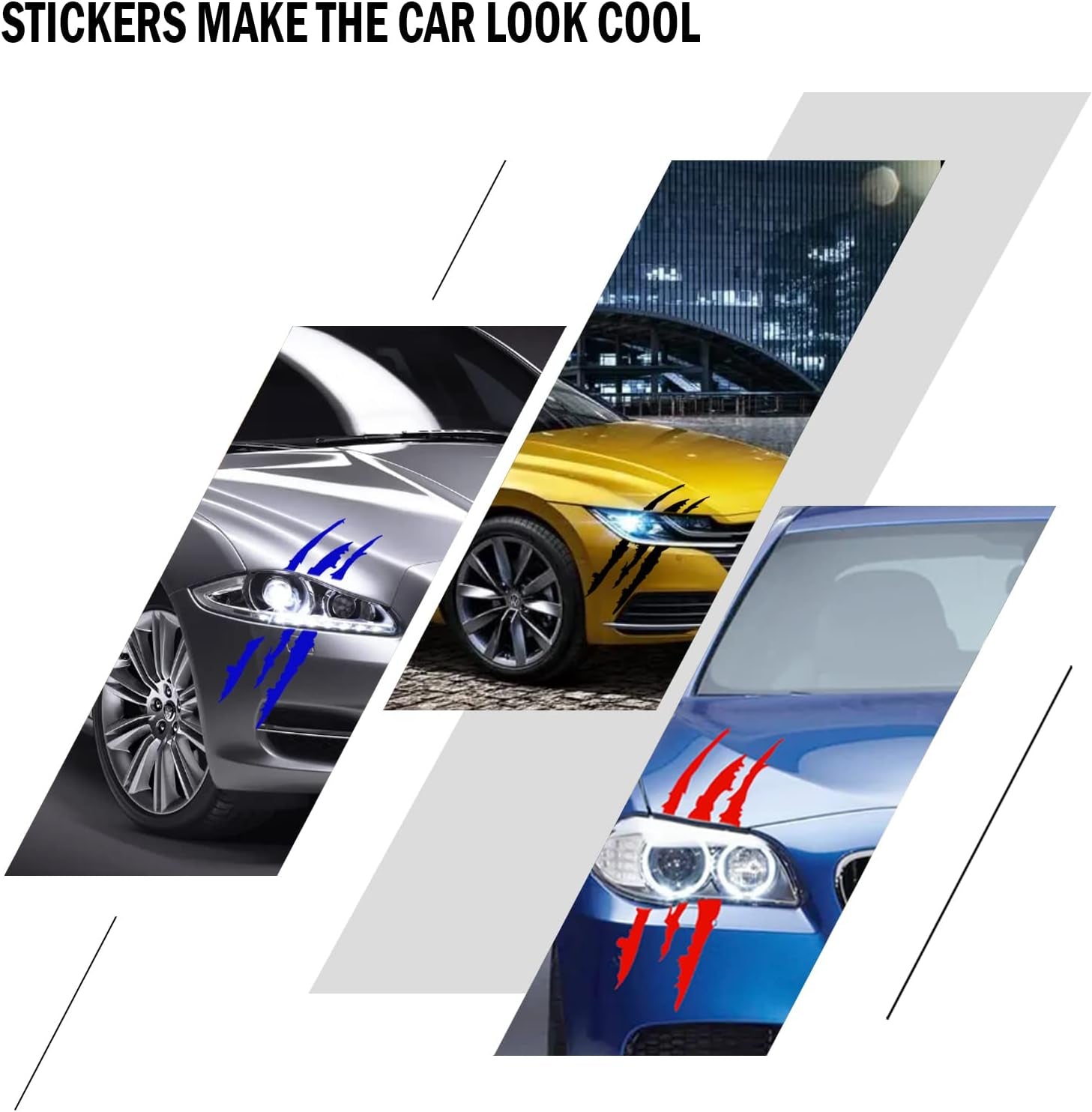 Transform Your Ride with 2PCS Red Claw Mark Decals – Perfect for Cars, SUVs, Trucks, & Motorcycles!