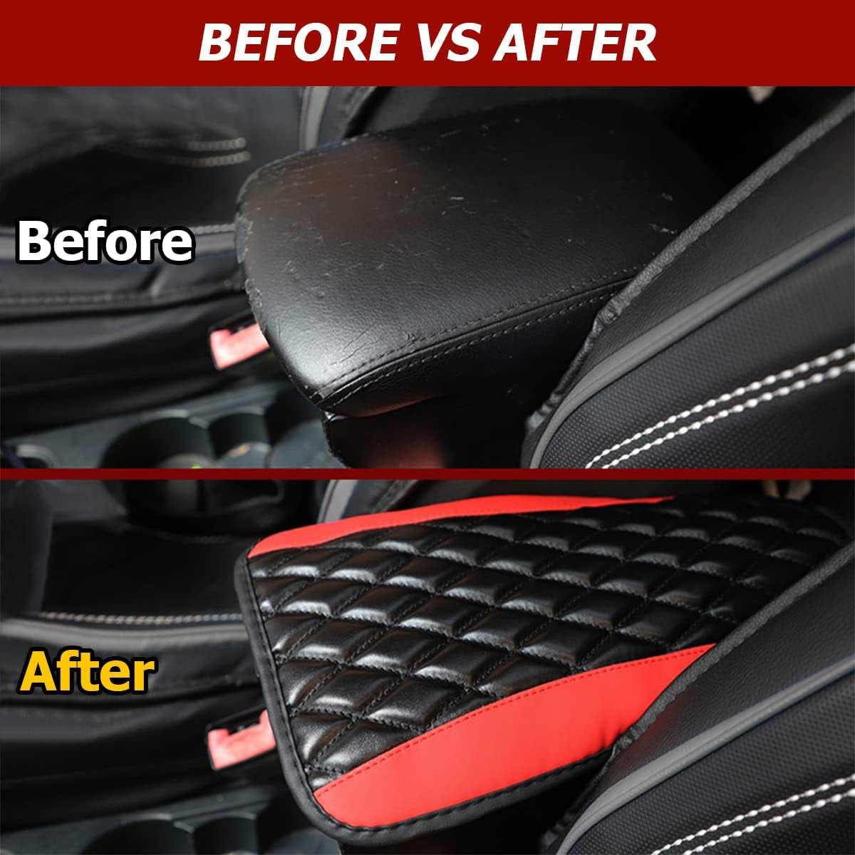 Car Armrest Cushion Pad – Leather Comfort Console Cover 🪑✨