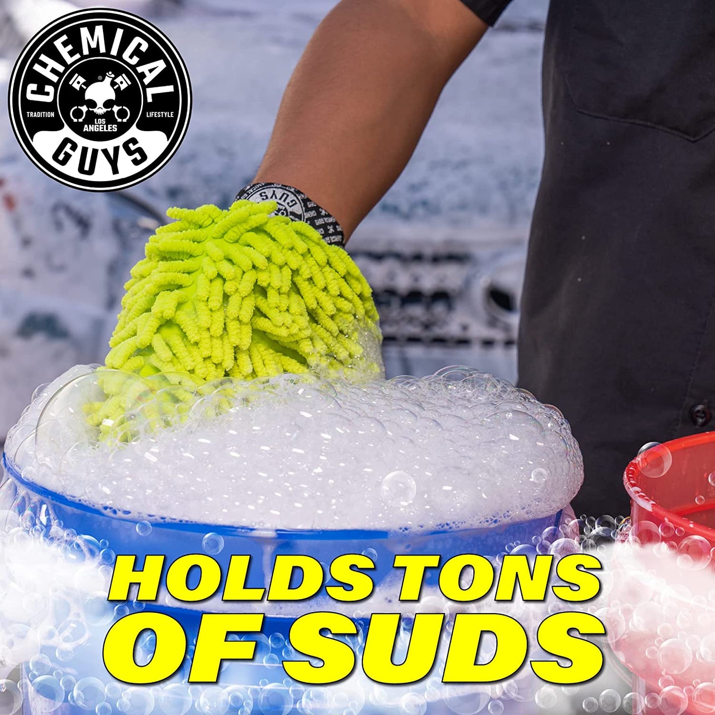 Premium Chenille Microfiber Wash Mitts (2 Pack)