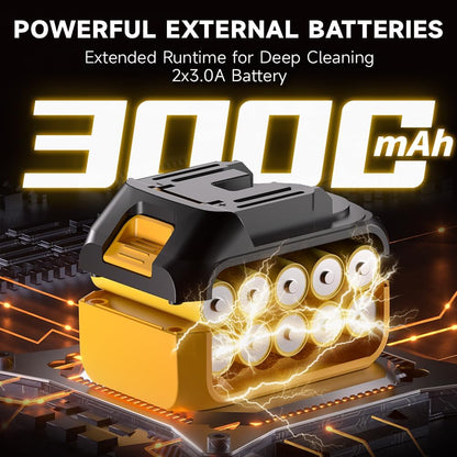 ⚡ Cordless 4-in-1 Car Vacuum – 40000 Pa Suction, Built-In Air Duster, High-Power Cleaning Machine 🔥🚗