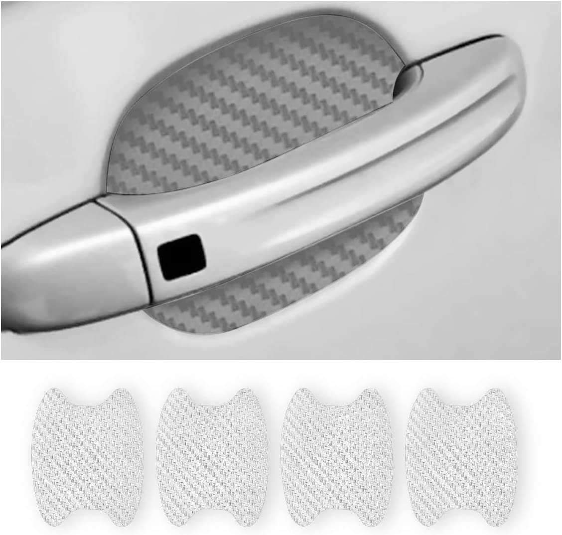 4PCS Carbon Fiber Car Door Handle Protector – Anti-Scratch Film 🏁✨