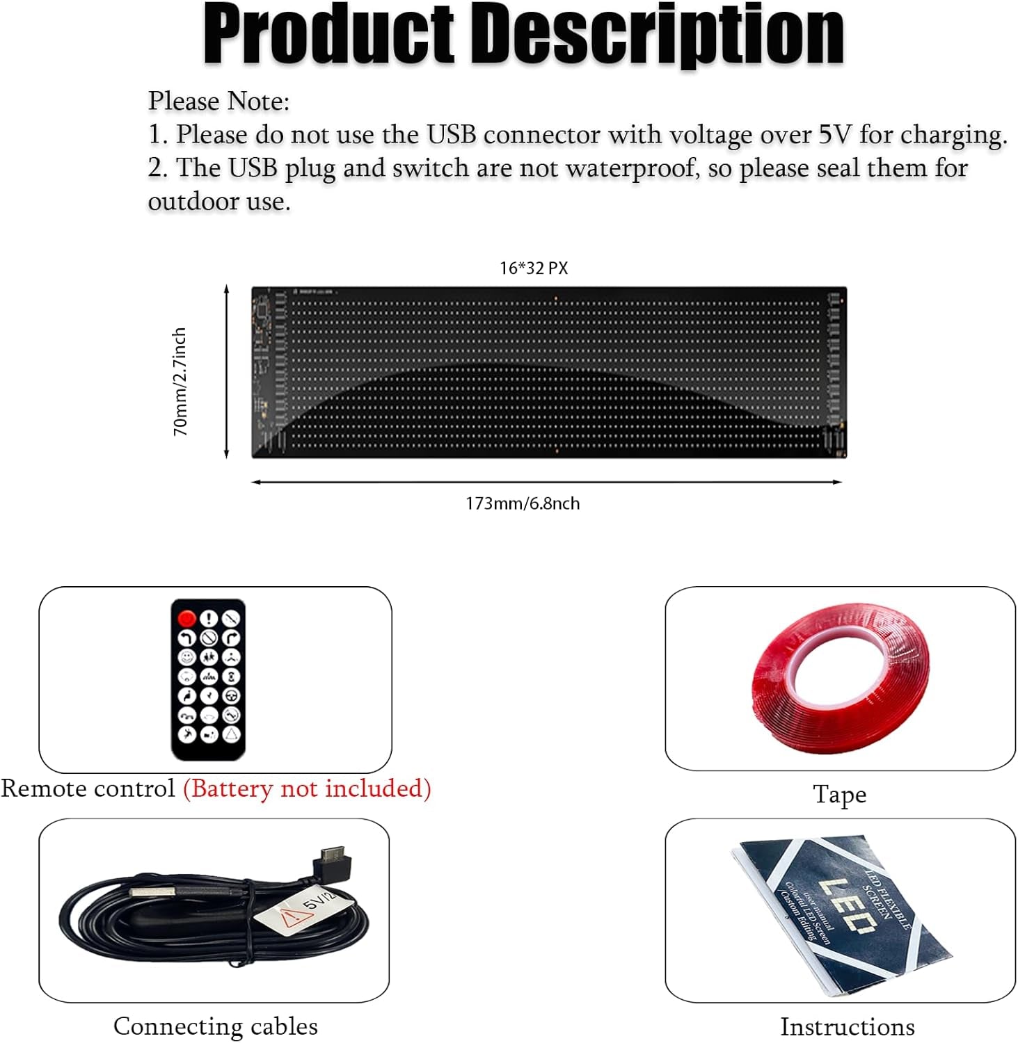 LED Devil Eyes Car Light – USB Powered Remote Control Panel 👹💡