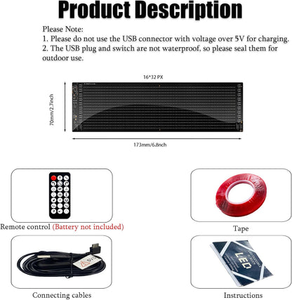 LED Devil Eyes Car Light – USB Powered Remote Control Panel 👹💡