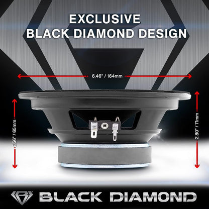 💥 4X PRO Car Speakers + Tweeters Bundle – 6.5” Midrange Bullet Audio Kit for Deep, Clean Bass 🔈🔥