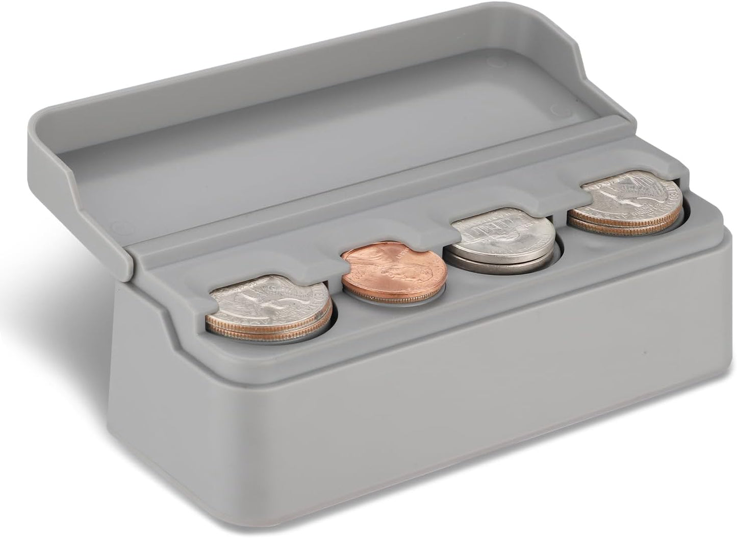 Car Coin Holder - Versatile Dash-Mounted Organizer for All Coin Sizes - Perfect for Most Cars & Trucks (Black)