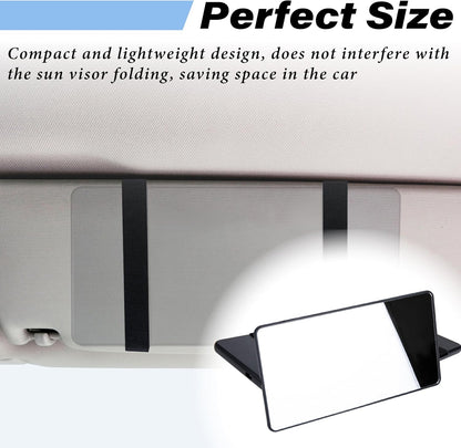 💄 Car Sun Visor Mirror – HD Cosmetic Makeup Mirror with Straps