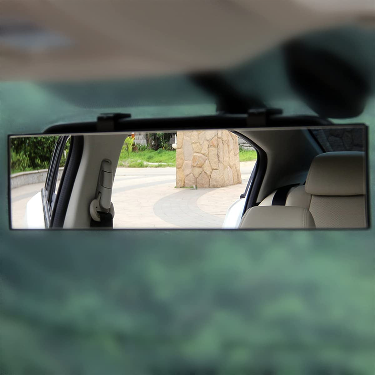 Panoramic Rearview Mirror – Wide Angle 12" Clip-On HD View 🪞🚙