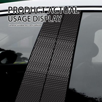 2PCS Carbon Fiber B-Pillar Stickers – Door Scratch Protector 🖤✨