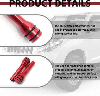 4 PCS Aluminum Car Door Lock Pins – Universal Decorative Upgrade 🔩✨
