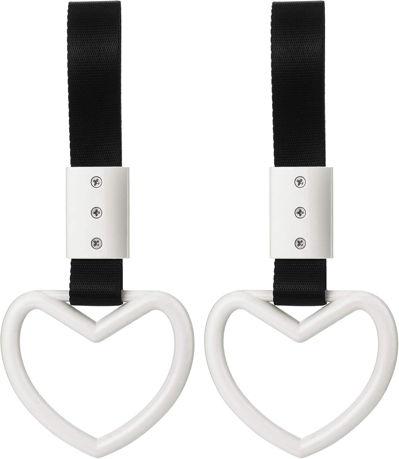 2PCS Heart Handle Straps – Rear Bumper Drift Rings 💔🚙