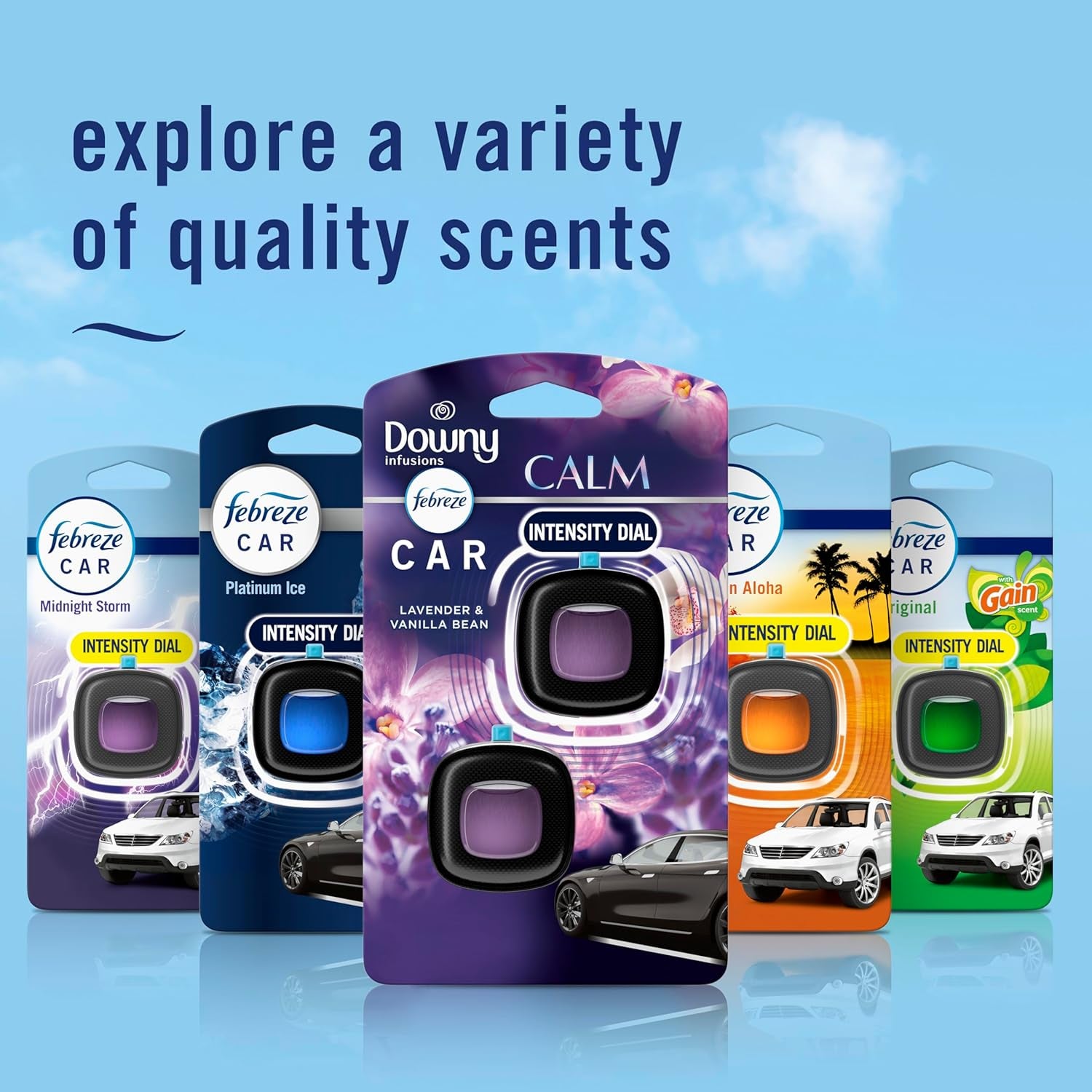 🌸 Downy Calm Scent Car Vent Clip – Relaxing Fresh Aroma (2 Ct)