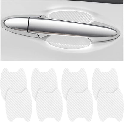4PCS Carbon Fiber Car Door Handle Protector – Anti-Scratch Film 🏁✨