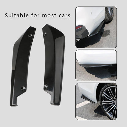 2PCS Rear Bumper Splitter Protectors – Universal Black Diffuser 🧱🚗