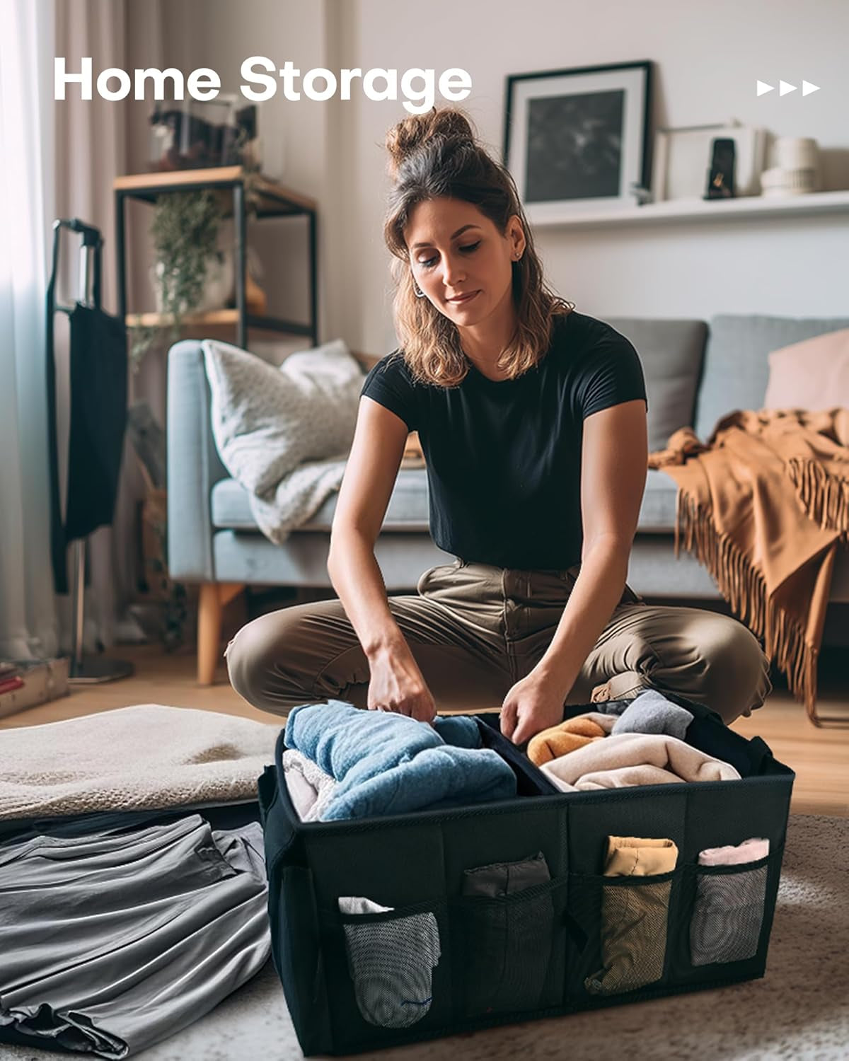 🧳 Foldable Trunk Organizer – Sturdy Car Storage Box for SUVs & Sedans
