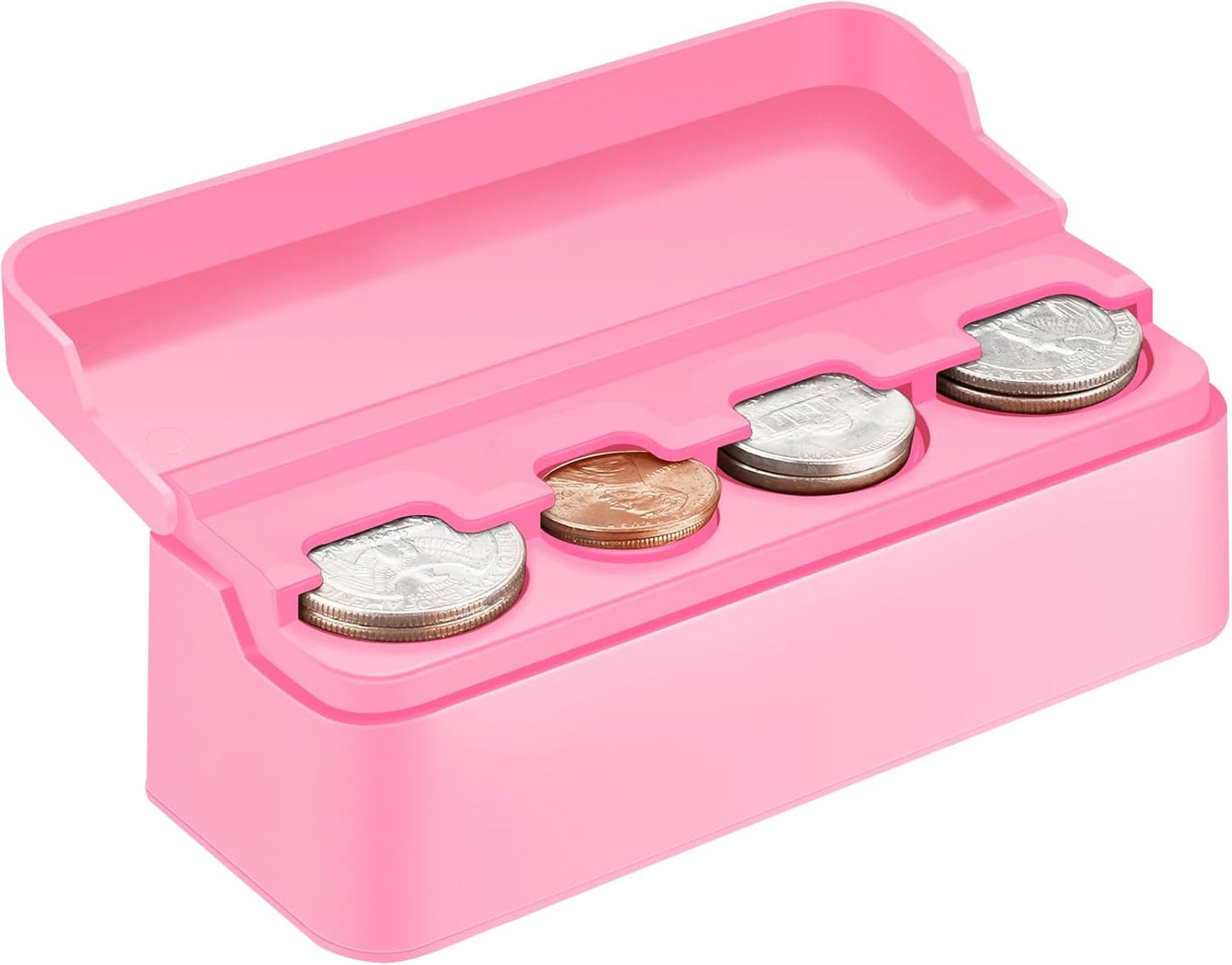 Car Coin Holder - Versatile Dash-Mounted Organizer for All Coin Sizes - Perfect for Most Cars & Trucks (Black)