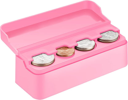 Car Coin Holder - Versatile Dash-Mounted Organizer for All Coin Sizes - Perfect for Most Cars & Trucks (Black)