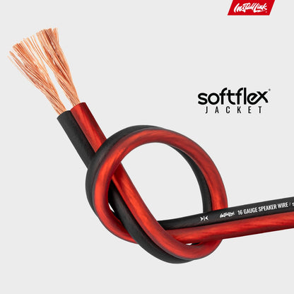 🧵 16 AWG Speaker Wire Roll – 100ft Copper Cable for Car or Home Audio, Crisp Sound Quality 🎚🎶