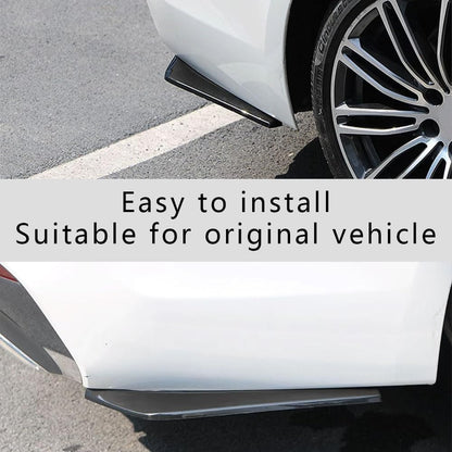 2PCS Rear Bumper Splitter Protectors – Universal Black Diffuser 🧱🚗
