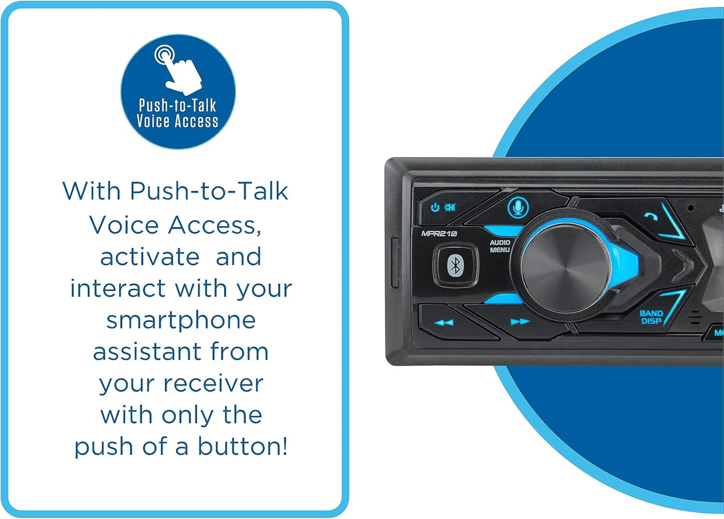🎵 MPR210 7” Touchscreen Car Stereo – Bluetooth, AM/FM, Push-to-Talk, USB Playback 🚗💡