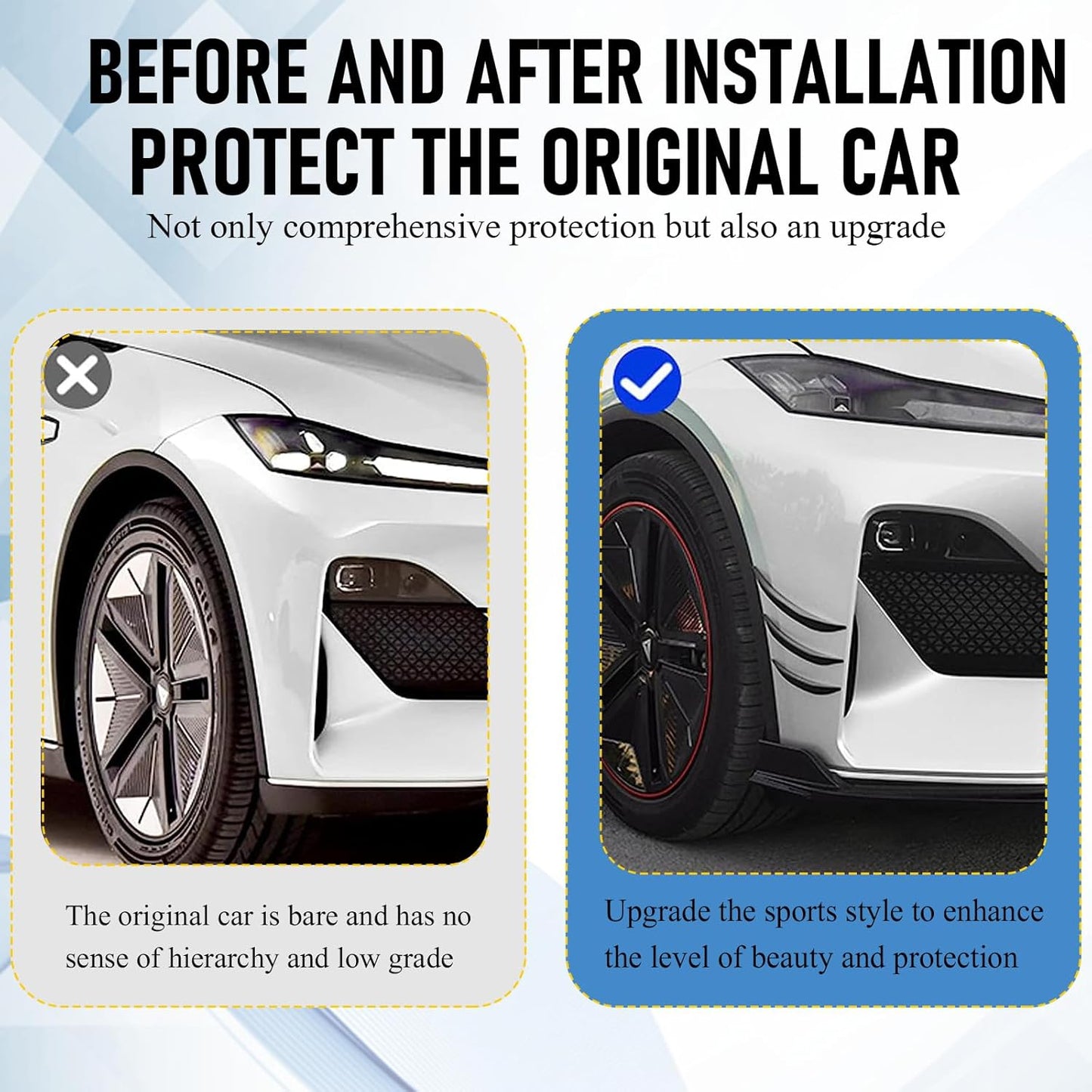 6PCS Universal Car Bumper Canards – Front Lip Splitter Kit 🏎️💨