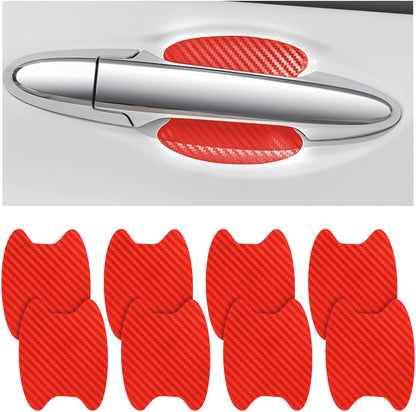 4PCS Carbon Fiber Car Door Handle Protector – Anti-Scratch Film 🏁✨