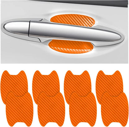 4PCS Carbon Fiber Car Door Handle Protector – Anti-Scratch Film 🏁✨