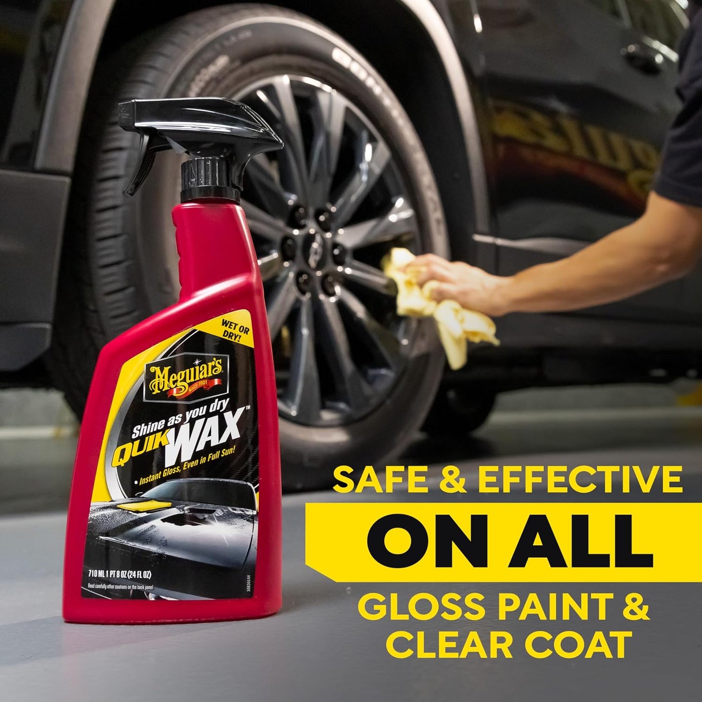 Meguiar’s A1624 Quik Wax – Spray Wax for Gloss & Protection (24 Oz)