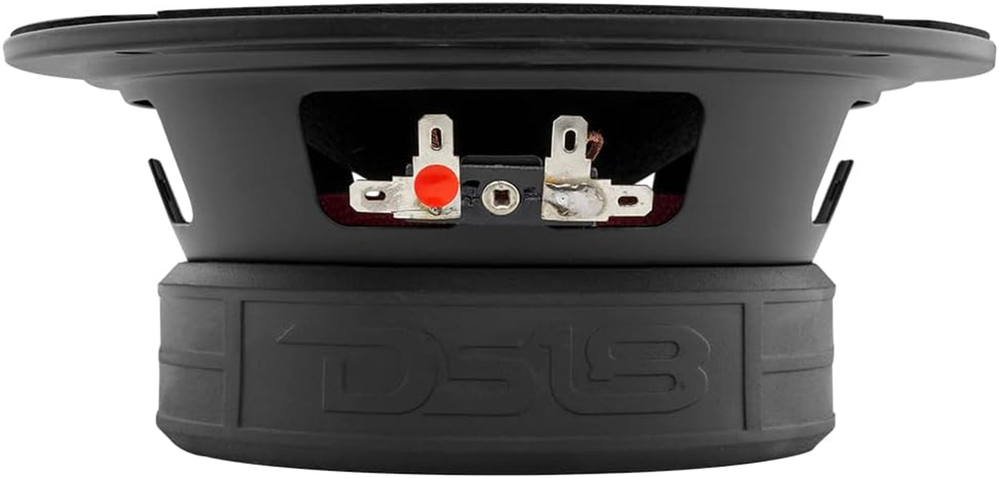 PRO-GM6B Loudspeaker - 6.5", Midrange, Red Aluminum Bullet, 480W Max, 140W RMS, 8 Ohms - Premium Quality Audio Door Speakers for Car or Truck Stereo Sound System (1 Speaker)