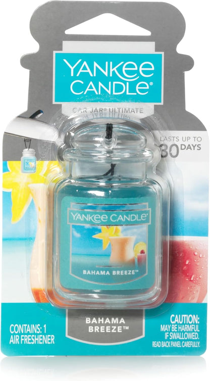 Yankees Candle Ultimate 3-Pack Hanging Car Jar® Air Fresheners - Neutralizes Odors for 30 Days! Includes Beach Walk, Pink Sands & Sun and Sand