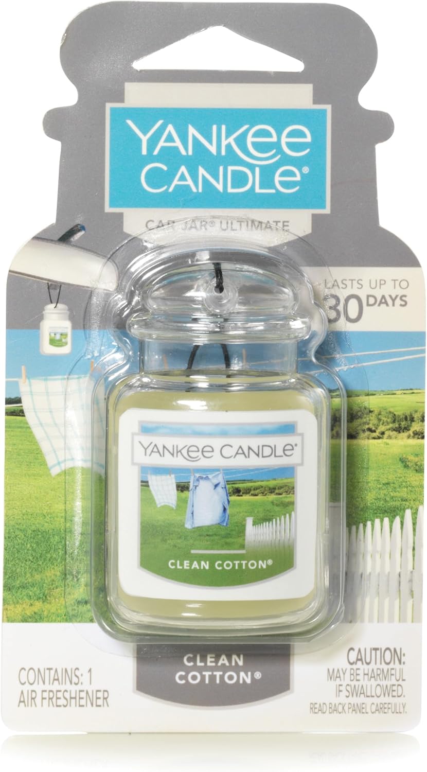 Yankees Candle Ultimate 3-Pack Hanging Car Jar® Air Fresheners - Neutralizes Odors for 30 Days! Includes Beach Walk, Pink Sands & Sun and Sand