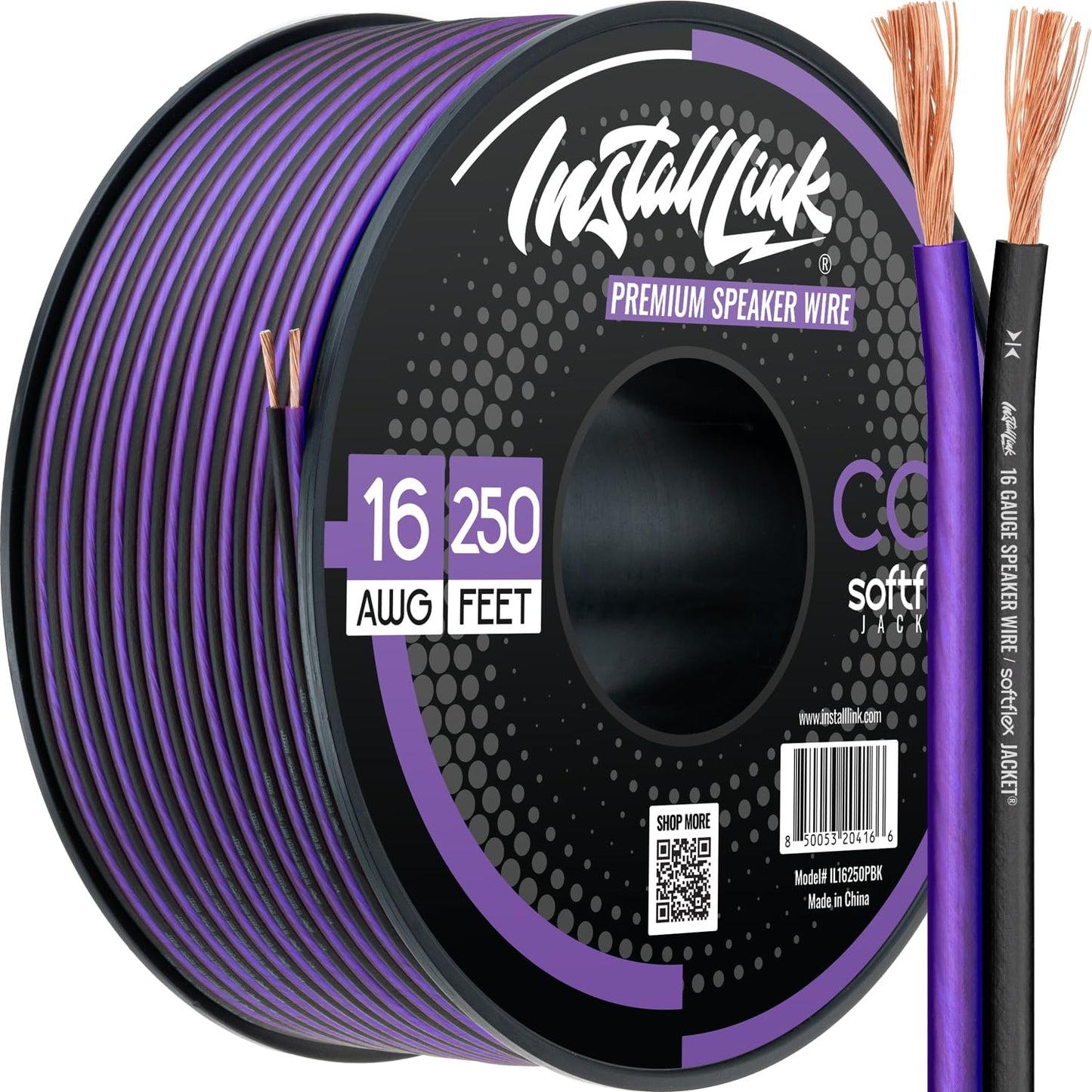 🧵 16 AWG Speaker Wire Roll – 100ft Copper Cable for Car or Home Audio, Crisp Sound Quality 🎚🎶