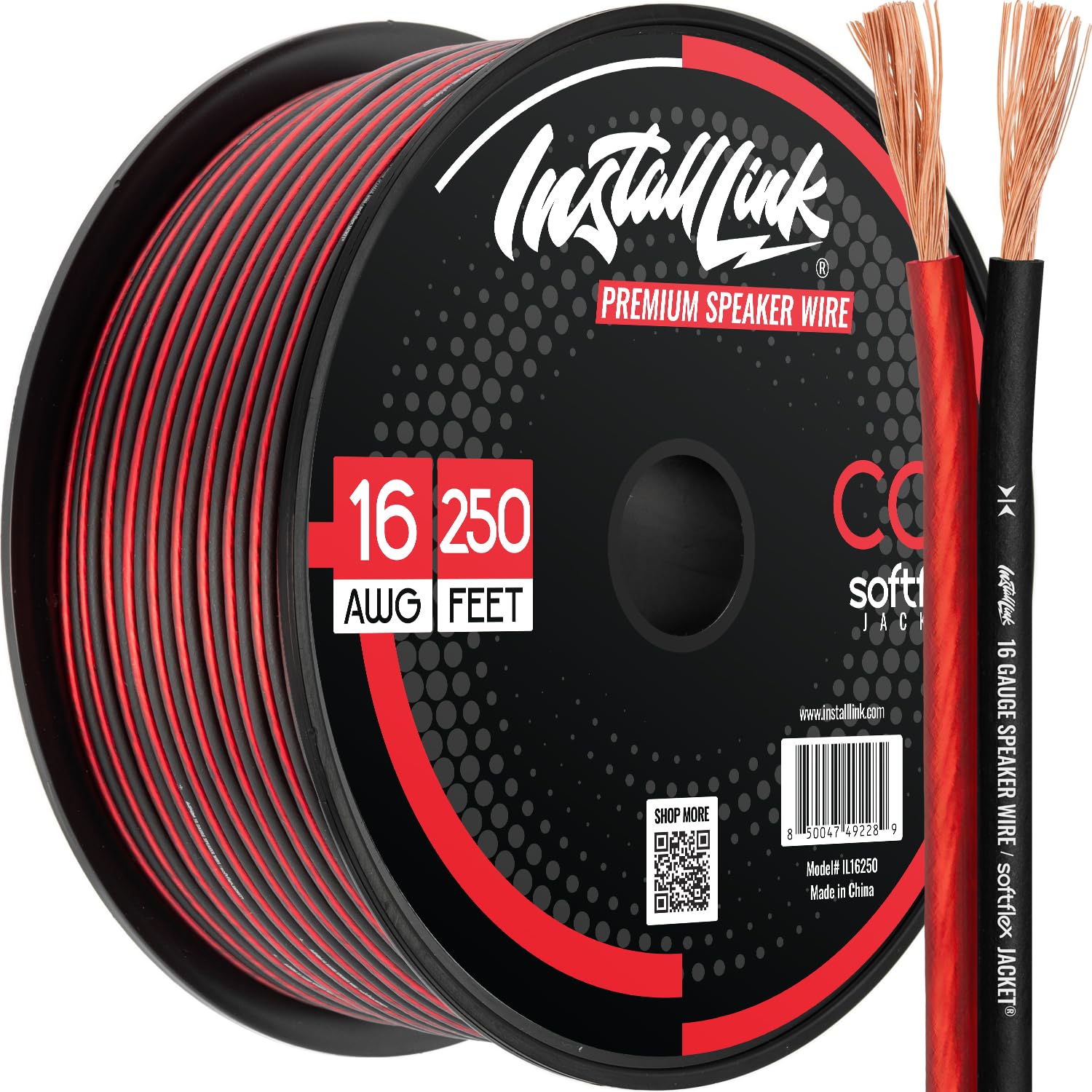 🧵 16 AWG Speaker Wire Roll – 100ft Copper Cable for Car or Home Audio, Crisp Sound Quality 🎚🎶