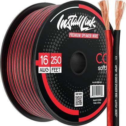 🧵 16 AWG Speaker Wire Roll – 100ft Copper Cable for Car or Home Audio, Crisp Sound Quality 🎚🎶