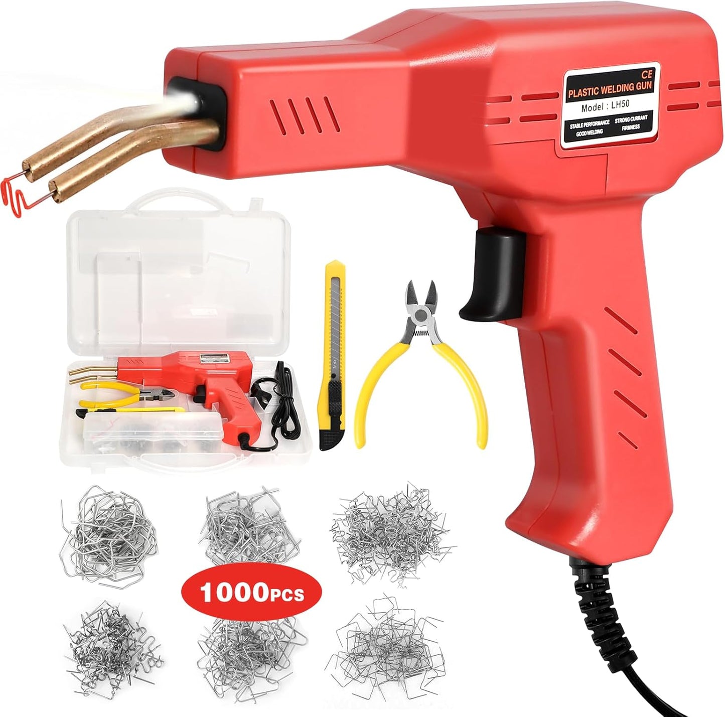 Plastic Welder Repair Kit – 1000PCS Staples for Car Bumper Fix 🔥🔩