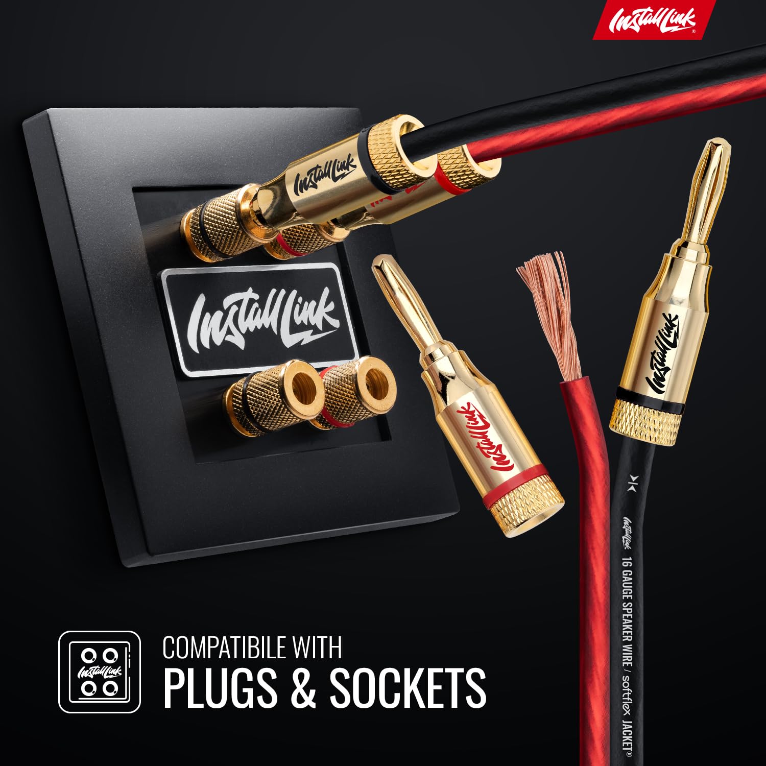 🧵 16 AWG Speaker Wire Roll – 100ft Copper Cable for Car or Home Audio, Crisp Sound Quality 🎚🎶