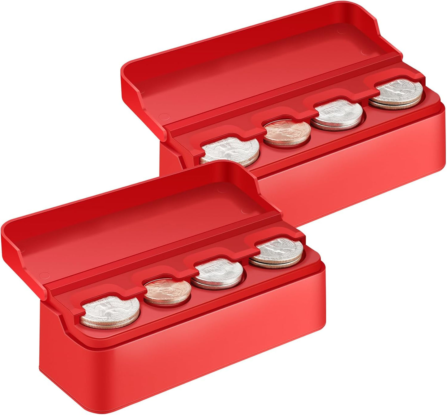 Car Coin Holder - Versatile Dash-Mounted Organizer for All Coin Sizes - Perfect for Most Cars & Trucks (Black)