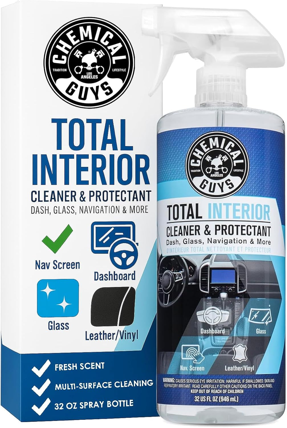 Total Interior Cleaner – Cleans & Protects Leather, Vinyl, Plastic ✨🧴