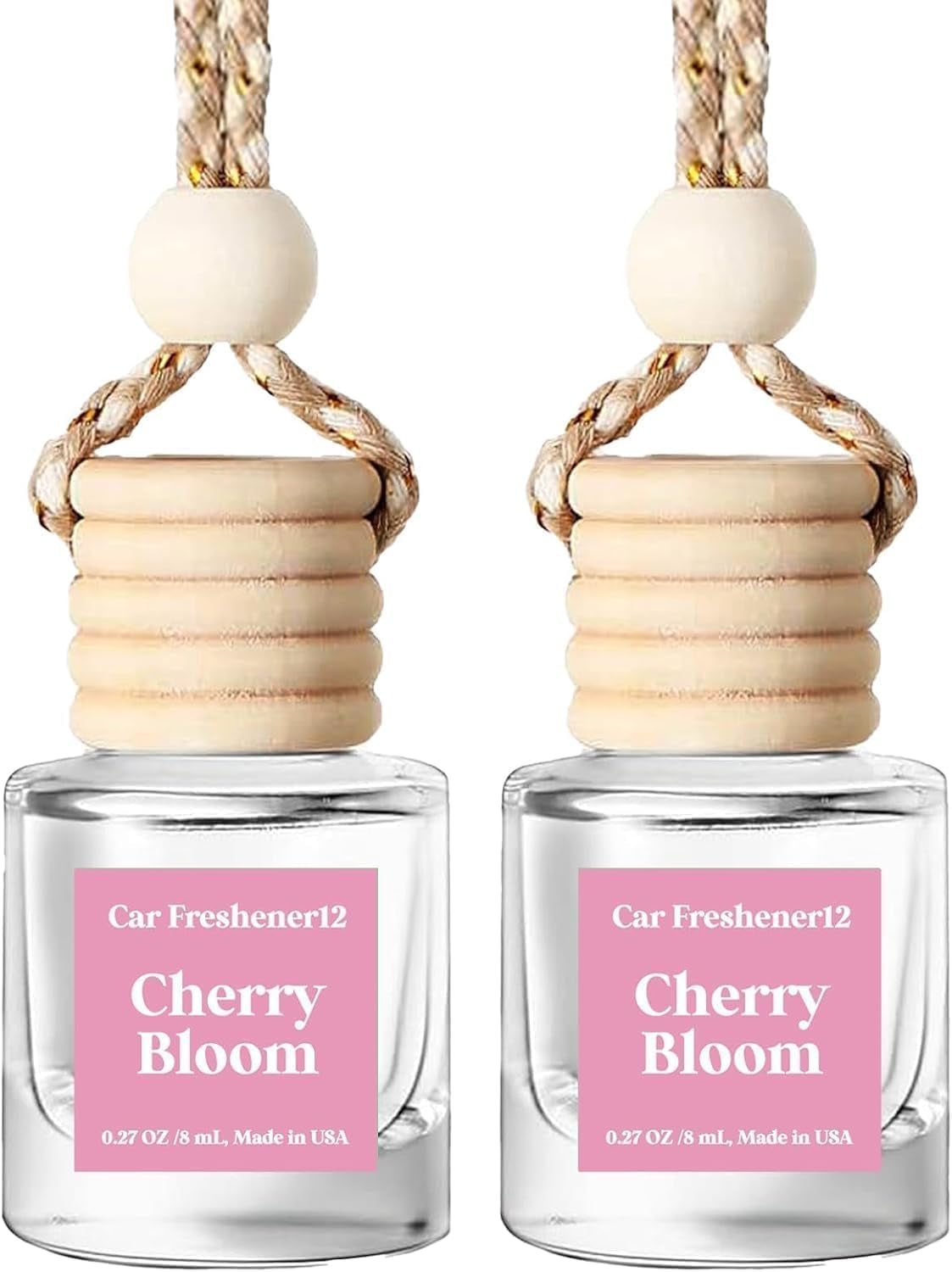 C Classy Car Air Freshener Hanging 2 Pack, Mahogany Teakwood Essential Oil Diffuser for C Ar, Cute Air Fresheners, Long-Lasting Fragrance, Car Air Fresheners for Women & Men Gift, Made in USA