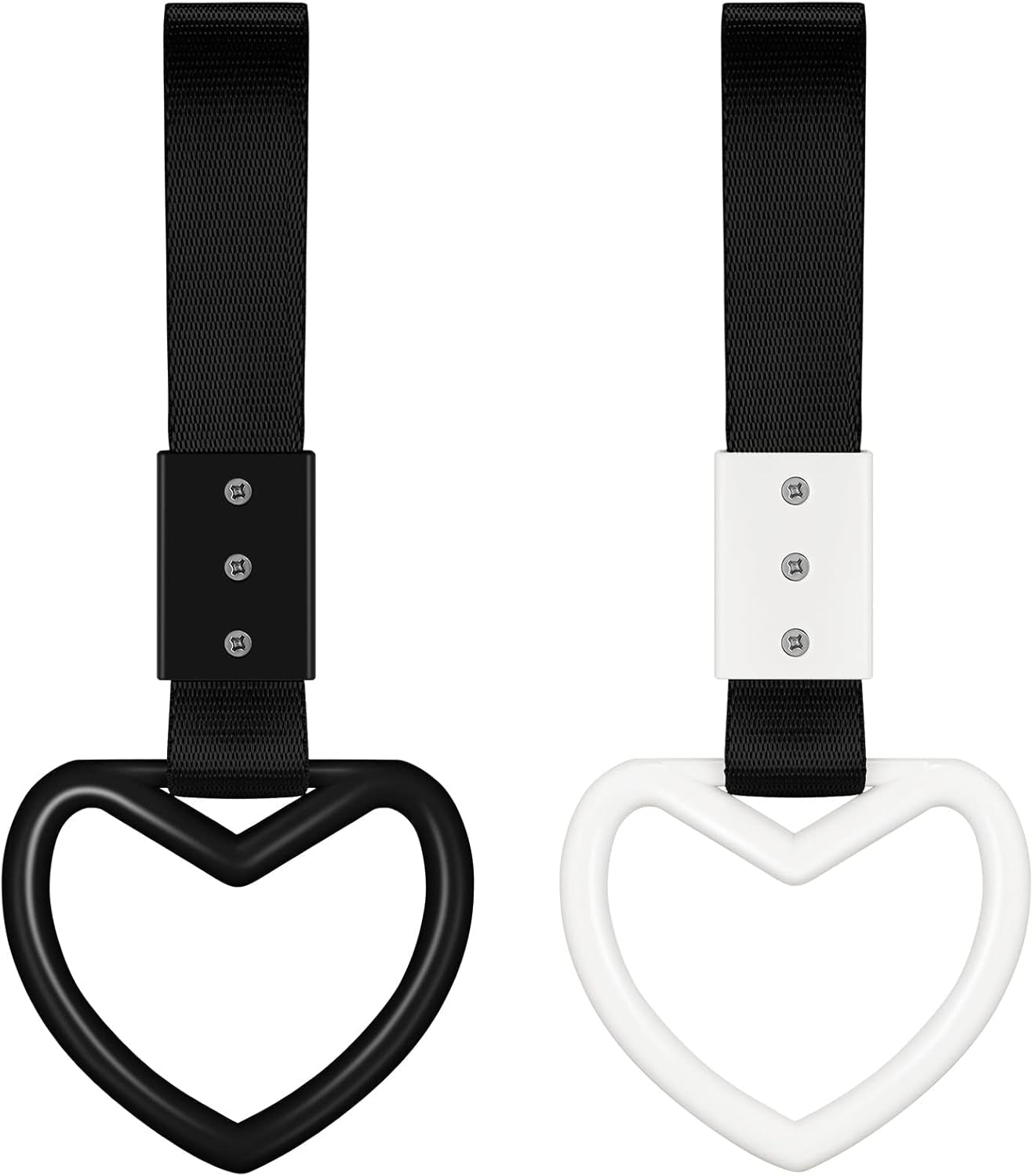 2PCS Heart Handle Straps – Rear Bumper Drift Rings 💔🚙