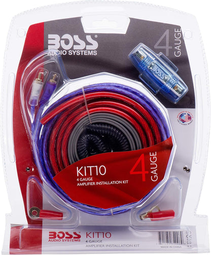 💥 KIT2 8-Gauge Complete Amp Install Kit – Includes Power, Ground, Turn-On & Speaker Wires 🔧🔊