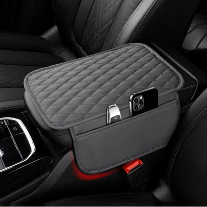 Car Center Console Cover – Microfiber Leather Armrest Protector 🧼🚙