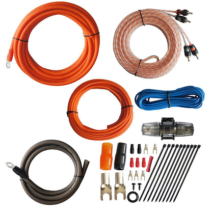 🔌 RD True 4-Gauge Amp Wiring Kit – 2-Channel Power Cables for Pro Car Audio Amplifiers ⚙️⚡