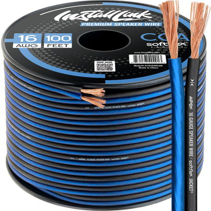 🧵 16 AWG Speaker Wire Roll – 100ft Copper Cable for Car or Home Audio, Crisp Sound Quality 🎚🎶