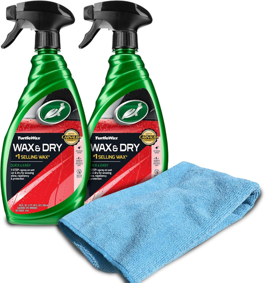1-Step Wax & Dry – Quick Shine for Cars, Trucks & Motorcycles 🧴💦