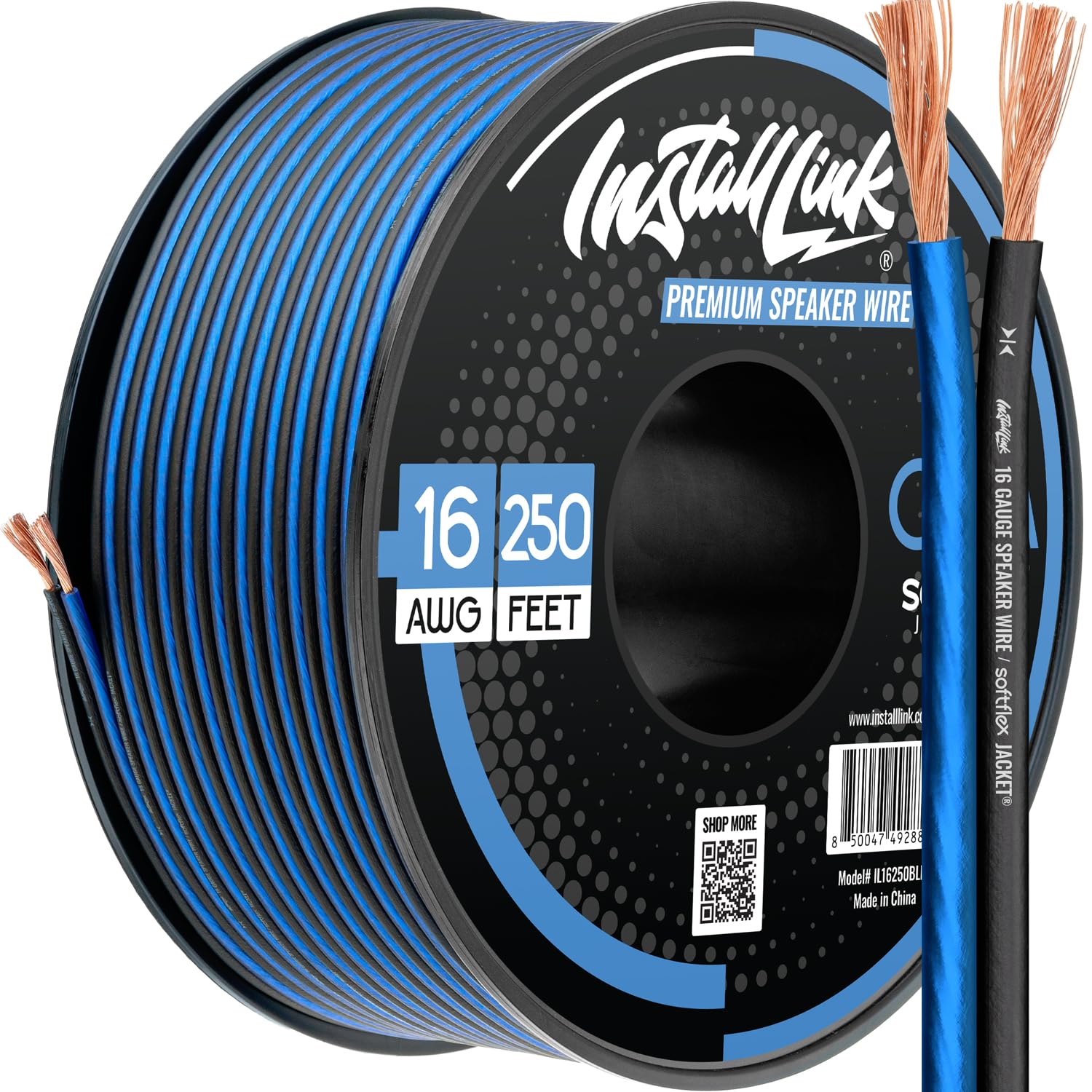 🧵 16 AWG Speaker Wire Roll – 100ft Copper Cable for Car or Home Audio, Crisp Sound Quality 🎚🎶